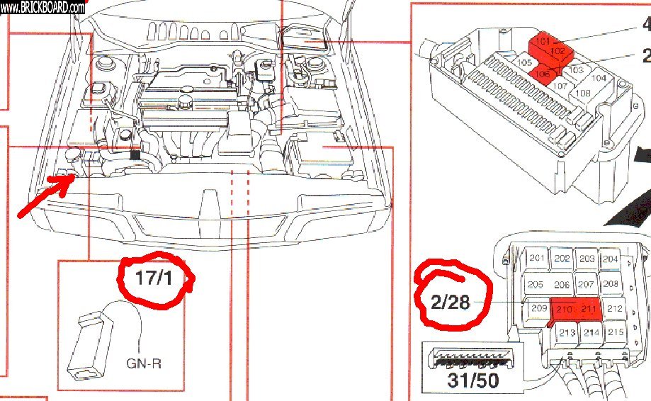 Volvo 850 -- 17/1 Service socket for starter
