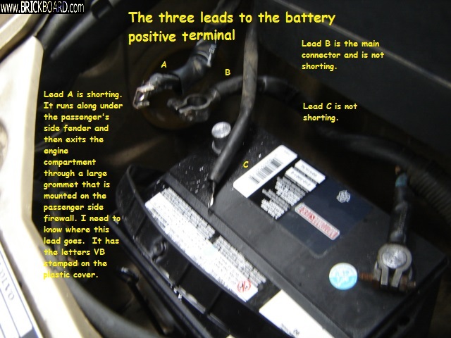 Volvo 900 -- 1992 Volvo 960 battery connection wires